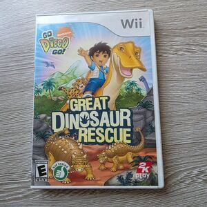 Go Diego Go Great Dinosaur Rescue Nintendo Wii Game Complete CIB